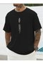 Vertical Printed Oversize T-Shirt