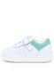 Bob Genuine Leather White Nubuck Green Velcro Baby Sneaker Shoes - 5