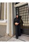 طقم شيفون مع بلوزة ذات أكمام مكشكشة وبنطلون - 5
