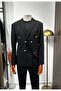 Italian Style Double-breasted Suit Slim Fit Slim Fit Jacket Trousers