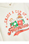 New Year's Themed Sequin Sequined Bow Detailed Sweat - 3