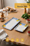 Set of 2 Melamine Presentation Plates, Presentation Plate, Serving Plate - Patterned Unbreakable Serving Plate - Lemon