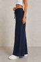 Women's Muslin Casual Pants - Elastic Waist - Wide Legs - 2