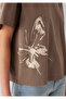 Printed Brown Women's T-Shirt M1613872-83866 - 7