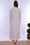 Floral Patterned Dressing Gown Maternity Nightgown Set Effortt - Powder - 3