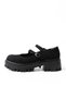 Zri̇n-868-756 Premium Black Suede Orthopedic High Sole Loafer - 7