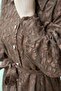 Front Buttoned Belted Burnout Evening Dress - 4