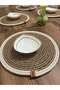 6 Pieces 33x33 Charger Jute, Ameriken Serving, Table Cloth, Charger Gift, Dowry Presentation - 4