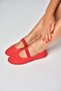 Y726924306 Red Lace Women's Ballerinas - 4