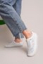 Genuine Leather Black Women's Sneaker – Breathable Lightweight Casual Sports Shoes