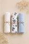 Multi-Purpose 3-Piece Muslin Cover & Blanket, Swaddle Cover 100% Cotton Panda - 2