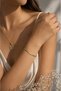 Snake Chain Steel Bracelet - Stylish Minimalist Design (Gold Color) - 2