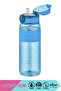 600ml Silicone Body Tritan Children's Water Bottle with Hard Straw and Lockable Lid, Bpa Free, Odor Free - 2