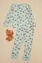 Teddy Bear Patterned Fleece Unisex Children's Pajama Set - 3