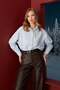 Basic Slit Oversized Shirt