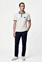 Men's Striped Detailed Short Sleeve Polo T-Shirt - 4