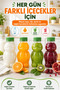 Set of 50 Transparent Turtle Bottle Green Cap Pet Beverage Bottle Children's Nutrition Water Bottle 250 ml - 4