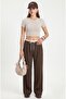 Women's Deal Lux Touch Soft Texture Crop Beige Blouse - 4