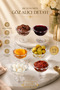 6-Piece Glass Footed Daisy Design Coffee Bowl, Turkish Delight Bowl, Breakfast Serving Bowl, 50ml
