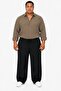 100% Cotton 4 Seasons Oversize Muslin Men's Long Sleeve Khaki Shirt - 3