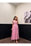 Women's Square Neck Thick Strap Design Dress - 6