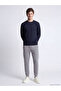 Navy Blue Crew Neck Sweatshirt - 4