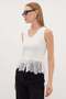 Lace V-Neck Slim Fit Blouse - 5