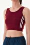Halter Neck Bustier with Side Stripes - 5