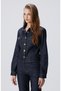 Lacivert Denim Ceket - 5