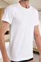 Men's Crew Neck Undershirt White - 3