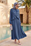 Tied Ruffled Modal Blue Set