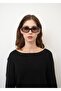 Unisex Oval Sunglasses Patterned Frame Brown Gradient Glass Uv Protected Lisbon C6 - 2