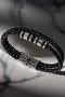 Men's Steel Bracelet - Double Row Braided Model Bracelet - 3