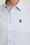 Women's Light Blue Long Sleeve Basic Shirt 50324791-Vr003 - 6