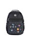 Set of 3 Primary School School Bag Backpack Set with Lunch Box and Pen Holder Black 1930 - 2
