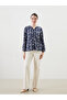 Original Women's Blouse with a Unique Collar Pattern - 2