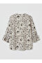 Original Crochet Collar Floral Blouse - 6