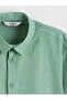 Basic Short Sleeve Boy's Shirt with Nevavm Difference - 2