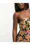 Rochie scurta, Floral print - 2