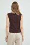 Lace Detailed Boat Neck Slim Fit Blouse - 7