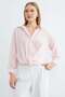 Striped Knotted Front Shirt