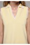 Regular Fit Plain Women's Sari Sleeveless Dress - 4