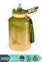 1600ml Double Color Motivational Water Bottle with Carrying Strap and Handle Sticker - 2