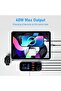 شاحن سطح المكتب ASOMETECH ذو 8 منافذ USB بمقبس الاتحاد الأوروبي مع شاشة LED، QC3.0 PD3.0، شحن USB سريع - 4
