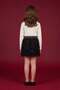 Floral Elastic Waist Glittery Girls' Skirt - 2