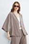 Single Button TENCEL™ Fabric Oversized Jacket - 6