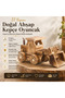 Handmade Natural Wooden Digger Toy Construction Engineering Vehicle Model Model Vehicle Children's Special Gift Vehicle