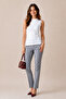 Women's Viscose Sleeveless T-Shirt White - Soft and Comfortable - 4