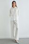 Basic Buttoned Casual Crinkle 2-Piece Set