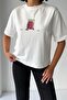 Crep Women's Cherry Printed Oversize T-Shirt 100% Cotton 24/1 Single Jersey - 5